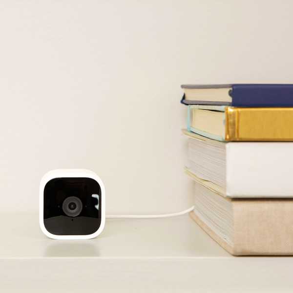 Blink Mini compact indoor smart security camera.